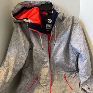Grey speckled snow jacket